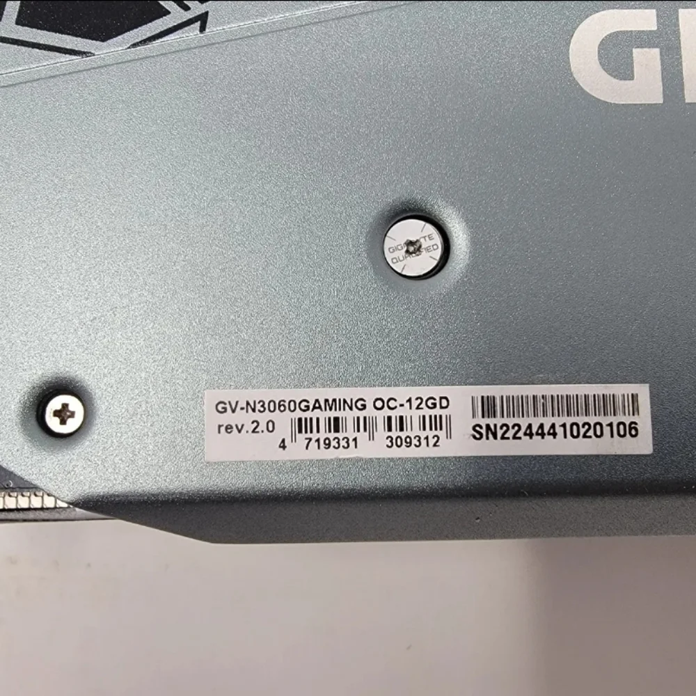 RTX GIGABYTE 3060 12GB